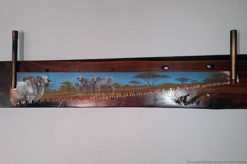 Wild Landscape on a two hand saw
