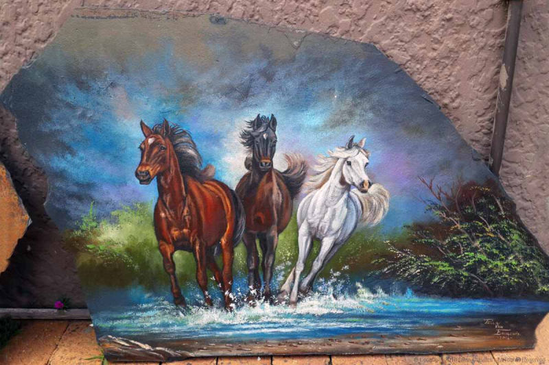 Three Horses by Paula