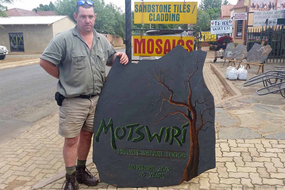 Motswiri Game Lodge sign