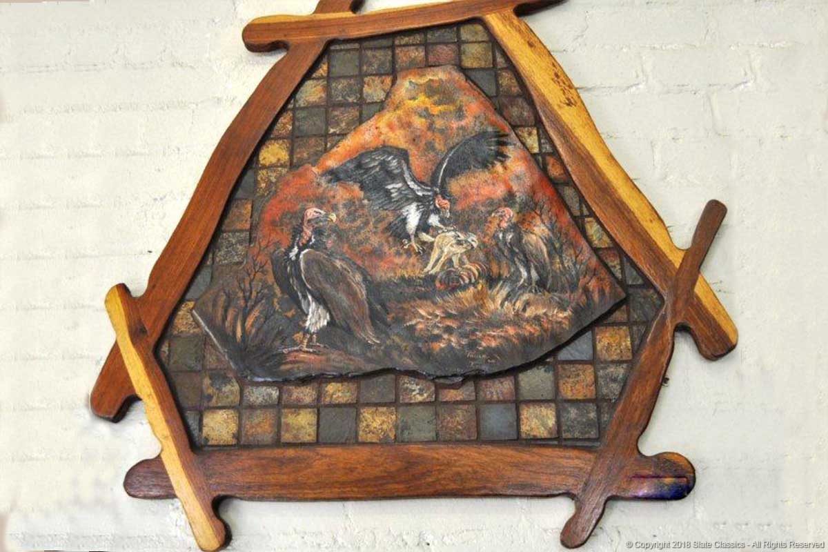 Vultures by Paula wild wood framed