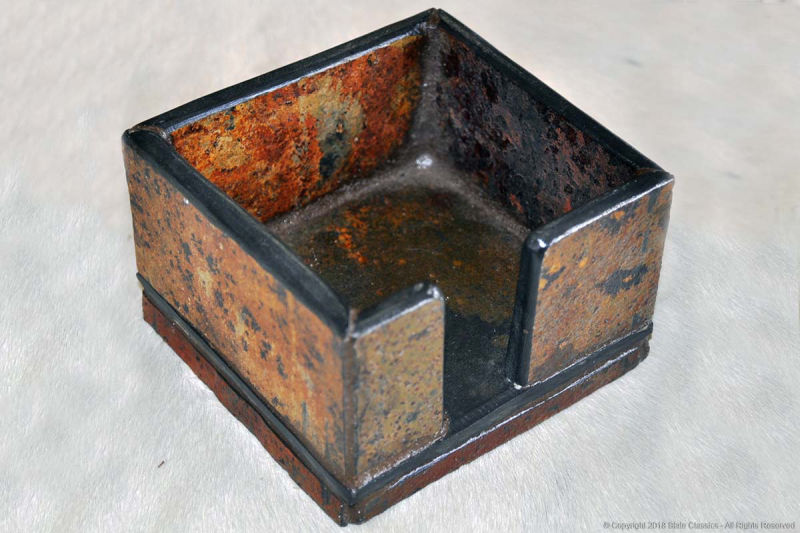 Slate made business card holder