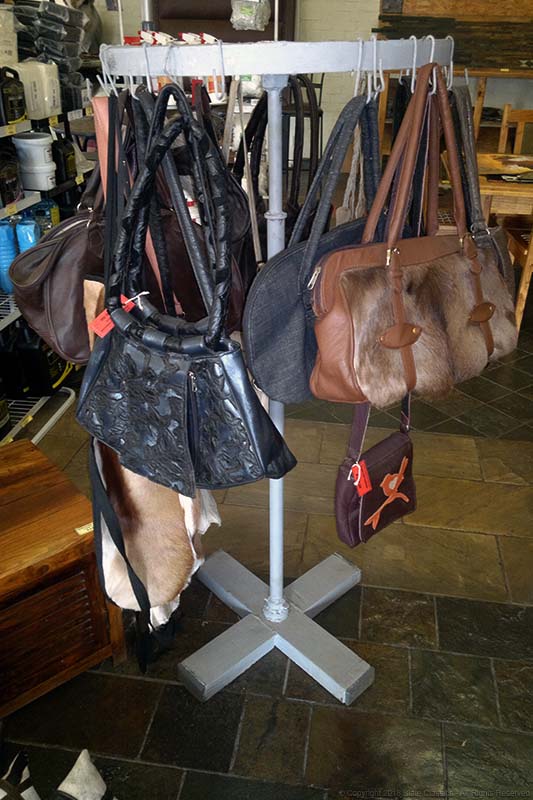 Rack of Leather apparel