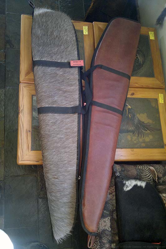 Leather & pelt rifle bags