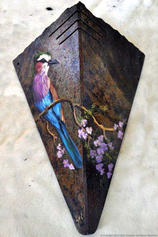 Uplighter with painted paradise flycatcher