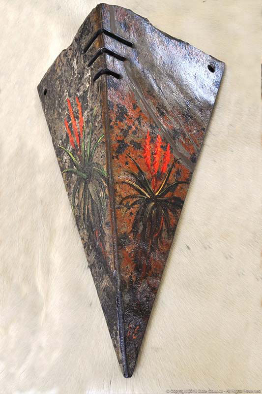 Uplighter with painted aloes