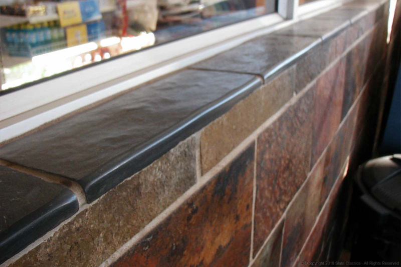 Bull-nosed tiles for window sills