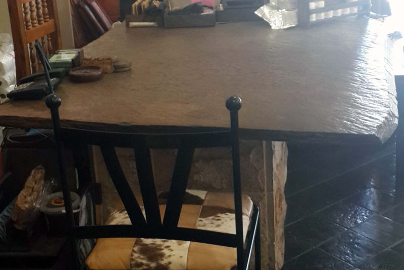 Slate table top