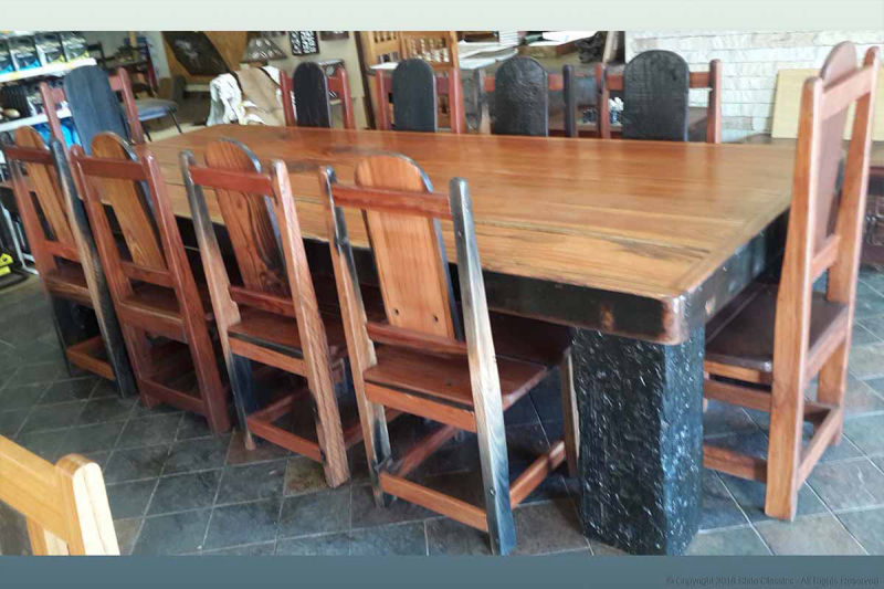 Sleeper wood table & chairs