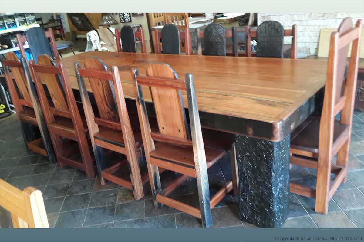 Sleeper wood table & chairs
