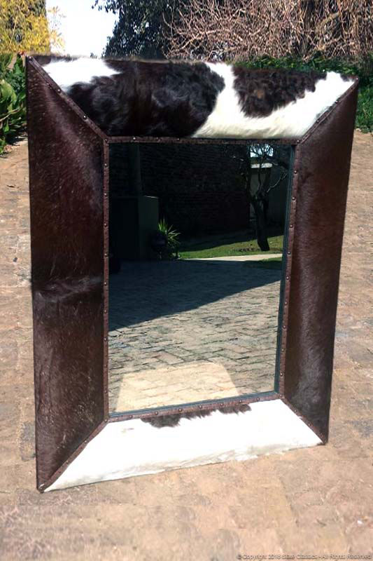 Pelt framed mirror